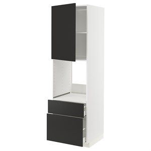 {{photo.Alt || photo.Description || 'METOD / MAXIMERA, hi cab f ov w dr/2 frnt/1 m/1 h draw, белый/Nickebo матовый антрацит'}}