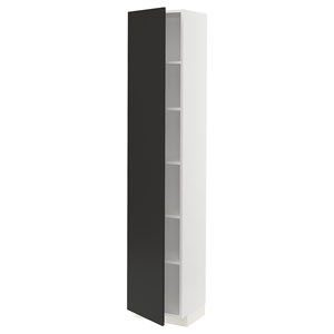 {{photo.Alt || photo.Description || 'METOD, высокий шкаф с полками, белый/Nickebo матовый антрацит'}}