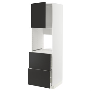 {{photo.Alt || photo.Description || 'METOD / MAXIMERA, hi cab f ov w dr/2 frnts/2 hi drwrs, белый/Nickebo матовый антрацит'}}