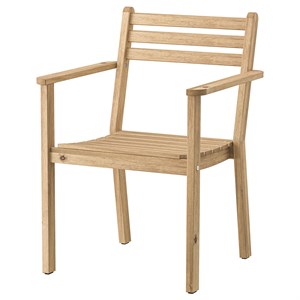 {{photo.Alt || photo.Description || 'ASKHOLMEN, стул с подлокотниками, открытый, акация'}}