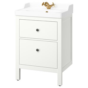 {{photo.Alt || photo.Description || 'HEMNES / RUTSJÖN, умывальник с ящиками/умывальник/кран, белый'}}