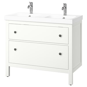 {{photo.Alt || photo.Description || 'HEMNES / ORRSJÖN, умывальник с ящиками/раковина/краны, белый'}}
