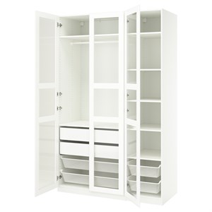 {{photo.Alt || photo.Description || 'PAX / TYSSEDAL, Гардеробная комбинация, белый/белое стекло'}}