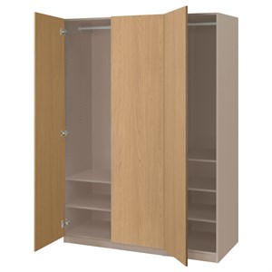 {{photo.Alt || photo.Description || 'PAX / STORKLINTA, Комбинация гардероба, серо-бежевый/дубовый эффект'}}