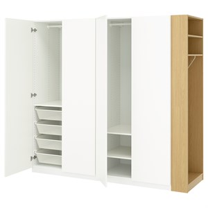 {{photo.Alt || photo.Description || 'PAX / FORSAND, Комбинация гардероба, белый белый/под дуб'}}