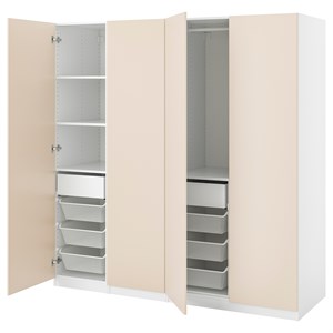 {{photo.Alt || photo.Description || 'PAX / REINSVOLL, комбинация гардероба, белый/серо-бежевый'}}