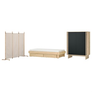 {{photo.Alt || photo.Description || 'GLAMBERGET, Мебель для спальни, 4 шт., сосна/Каторп бежевый'}}
