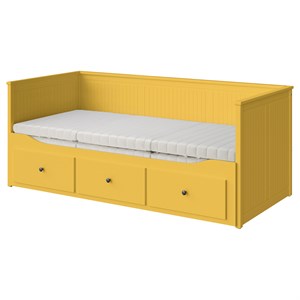{{photo.Alt || photo.Description || 'HEMNES, кушетка с 3 ящиками/2 матрасами, желтый/Ånnfjället супертвердый'}}