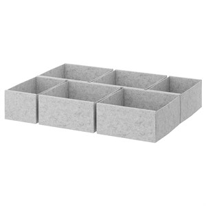 {{photo.Alt || photo.Description || 'KOMPLEMENT, коробка, набор из 6 шт., светло-серый'}}