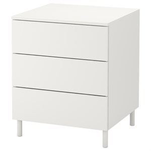 {{photo.Alt || photo.Description || 'PLATSA, комод с 3 ящиками, белый/Фоннес белый'}}