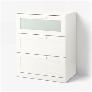 {{photo.Alt || photo.Description || 'BRIMNES, комод с 3 ящиками, белый/матовое стекло'}}