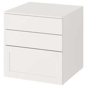 {{photo.Alt || photo.Description || 'SMÅSTAD / PLATSA, комод с 3 ящиками, белый белый/с рамкой'}}