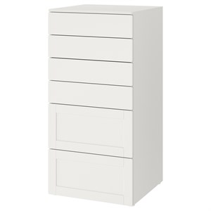 {{photo.Alt || photo.Description || 'SMÅSTAD / PLATSA, комод с 6 ящиками, белый с рамкой'}}