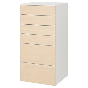 {{photo.Alt || photo.Description || 'SMÅSTAD / PLATSA, комод с 6 ящиками, белый/береза'}}