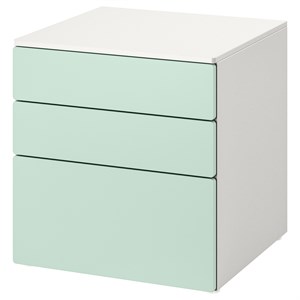 {{photo.Alt || photo.Description || 'SMÅSTAD / PLATSA, комод с 3 ящиками, белый/светло-зеленый'}}
