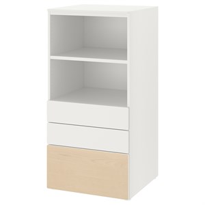 {{photo.Alt || photo.Description || 'SMÅSTAD / PLATSA, книжный шкаф, белая берёза/с 3 ящиками'}}