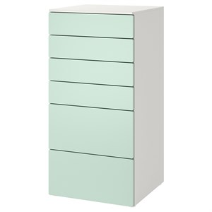 {{photo.Alt || photo.Description || 'SMÅSTAD / PLATSA, комод с 6 ящиками, белый/светло-зеленый'}}