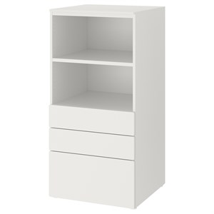 {{photo.Alt || photo.Description || 'SMÅSTAD / PLATSA, книжный шкаф, белый белый/с 3 ящиками'}}