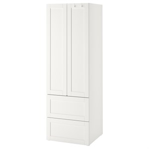 {{photo.Alt || photo.Description || 'SMÅSTAD / PLATSA, шкаф-купе, белый с каркасом/с 2 ящиками'}}