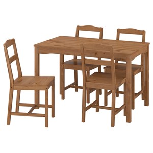 HÄGERNÄS, стол и 4 стула, антикварная морилка из сосны 005.760.35