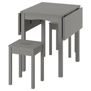 {{photo.Alt || photo.Description || 'HAUGA / HAUGA, стол и 2 табурета, серый/серый'}}