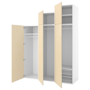 {{photo.Alt || photo.Description || 'PLATSA, шкаф 5-дверный, белый/под живую сосну Кальбоден'}}