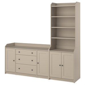 HAUGA, Комбинация для хранения, бежевый 493.887.02