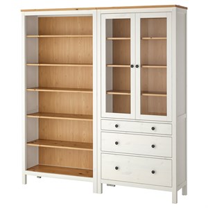{{photo.Alt || photo.Description || 'HEMNES, Комбинация для хранения с дверцами/ящиками, белая/светло-коричневая морилка'}}