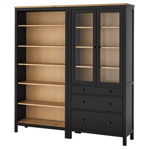 {{photo.Alt || photo.Description || 'HEMNES, Комбинация для хранения с дверцами/ящиками, черно-коричневый/светло-коричневая морилка'}}