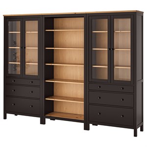 {{photo.Alt || photo.Description || 'HEMNES, Комбинация для хранения с дверцами/ящиками, черно-коричневый/светло-коричневый'}}