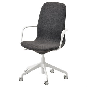 {{photo.Alt || photo.Description || 'LÅNGFJÄLL, Стул для конференций с подлокотниками, Гуннаред темно-серый/белый'}}