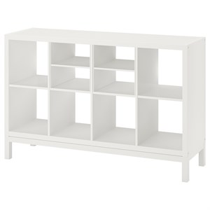 {{photo.Alt || photo.Description || 'KALLAX, стеллаж с подстольем, с 2 вставками для полок/белый'}}