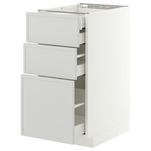 {{photo.Alt || photo.Description || 'METOD / MAXIMERA, base cb 3 frnts/2 low/1 md/1 hi drw, белый/Aspudden светло-серый'}}