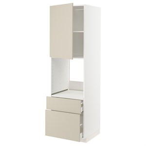 {{photo.Alt || photo.Description || 'METOD / MAXIMERA, hi cab f ov w dr/2 frnt/1 m/1 h drw, белый/Хавсторп бежевый'}}