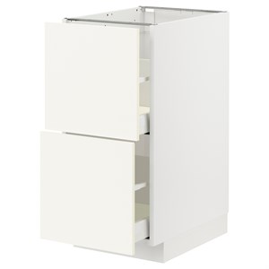 {{photo.Alt || photo.Description || 'METOD / MAXIMERA, Основание шкафа с 2 фронтами/2 высокими ящиками, белый/Вальстена белый'}}