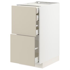 {{photo.Alt || photo.Description || 'METOD / MAXIMERA, base cb 2 frnts/2 low/1 md/1 hi drw, белый/Хавсторп бежевый'}}