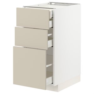 {{photo.Alt || photo.Description || 'METOD / MAXIMERA, base cb 3 frnts/2 low/1 md/1 hi drw, белый/Хавсторп бежевый'}}