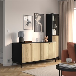{{photo.Alt || photo.Description || 'BOASTAD, Комбинация для хранения вещей, шпон черный/дуб'}}