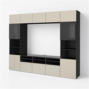 {{photo.Alt || photo.Description || 'BESTÅ, Комбинация для хранения ТВ/стеклянные дверцы, черно-коричневый/Сельсвикен глянцевый/бежевое прозрачное стекло'}}