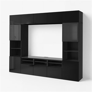{{photo.Alt || photo.Description || 'BESTÅ, Комбинация для хранения ТВ/стекл дверцы, черно-коричневый/Сельсвикен глянцевый/черное прозрачное стекло'}}