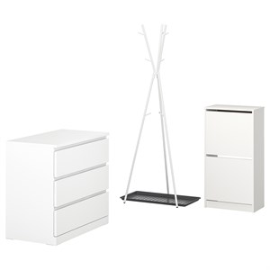 {{photo.Alt || photo.Description || 'BISSA / EKRAR, Мебель для прихожей, комплект из 4 шт., белый/серый'}}