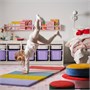 PLUFSIG, складной спортивный коврик, красный/сиреневый 706.208.84