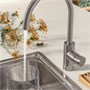 SALLSJÖN, Смеситель для кухни односторонний, цвет нержавеющей стали 906.104.45
