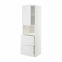METOD / MAXIMERA, hi cab f micro с дверью/2 ящика, белый/Стенсунд белый 495.797.87