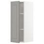 METOD, навесной шкаф с полками, белый/Бодбин серый 194.757.48