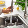 SALLSJÖN, Смеситель для кухни, выдвижной, с струей, цвет нержавеющей стали 706.104.32