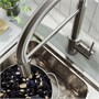 SALLSJÖN, Смеситель для кухни, выдвижной, с струей, цвет нержавеющей стали 706.104.32
