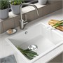 KILSVIKEN, встраиваемая мойка, 1 чаша, композит белый/кварц 395.799.57