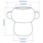 IKEA PS 2026, ваза, стекло/зеленый/белый 506.185.61
