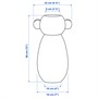 IKEA PS 2026, ваза, стекло/синий/зеленый 106.185.58